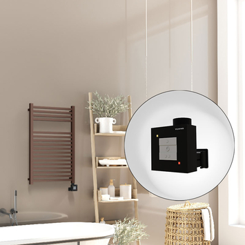 Radiva Barbados Elektirikli Havlupan 500x800 Bakır Eskitme Parlak (KTX1 Termostat) 300W - 1BAR05000800K3PEB030 - Elektrikli Havlupan