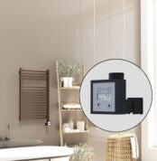 Radiva Barbados Elektirikli Havlupan 500x800 Bakır Eskitme Parlak (KTX3 Termostat) 300W - 1BAR05000800K3PE7030 - Elektrikli Havlupan