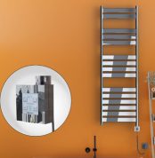 Radiva Bora Bora Elektrikli Havlupan 500x1600 Krom Ktx4 600 Watt Spiral Kablolu - 1BOR05001600K1PEC060-K - Elektrikli Havlupan
