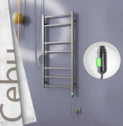 Radiva Cebu Elektrikli Havlupan 500x1050 Satine P. (On/Off Düğmeli) 200 W - 1CEB05001050P1SE1020 - Elektrikli Havlupan