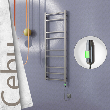 Radiva Cebu Elektrikli Havlupan 500x1395 Satine P. (On/Off Düğmeli) 300 Watt - 1CEB05001395P1SE1030 - Elektrikli Havlupan