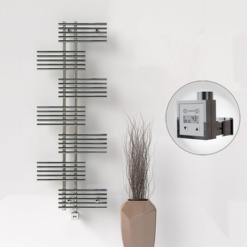 Radiva FIJI Elektirikli Havlupan 650x1762 Krom (KTX3 Termostat) 600W - 1FIJ06501762K1PE7060 - Elektrikli Havlupan