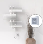 Radiva FIJI Elektirikli Havlupan 650x740 Beyaz (KTX3 Termostat) 300W Spiral Kablolu - 1FIJ06500740B1PE7030-K - Elektrikli Havlupan