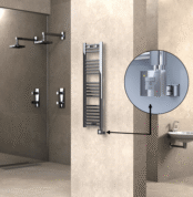 Radiva HAITI Elektirikli Havlupan 300x1100 Düz Krom (KTX1 Termostat) 200W