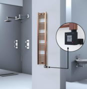 Radiva HAITI Elektirikli Havlupan 300x1500 Düz Bakır Eskitme (KTX1 Termostat) 300W - 1HAI03001500DK3PEB030 - Elektrikli Havlupan