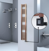 Radiva HAITI Elektirikli Havlupan 300x1800 Düz Bakır Eskitme (KTX1 Termostat) 300W