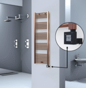 Radiva HAITI Elektirikli Havlupan 500x1500 Düz Bakır Eskitme (KTX1 Termostat) 600W