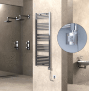 Radiva HAITI Elektirikli Havlupan 500x1500 Düz Krom (KTX1 Termostat) 600W Spiral Kablolu