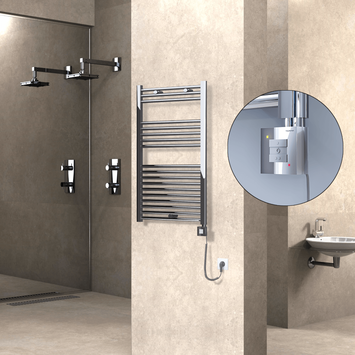 Radiva HAITI Elektirikli Havlupan 600x1000 Düz Krom (KTX1 Termostat) 300W Spiral Kablolu Radiva HAITI Elektirikli Havlupan 600x1000 Düz Krom (KTX1 Termostat) 300W Spiral Kablolu