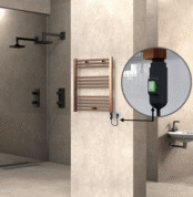 Radiva HAITI Elektirikli Havlupan 600x700 Düz Bakır Eskitme (On/Off Düğmeli) 200W