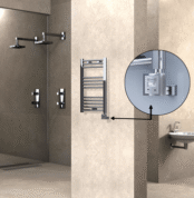 Radiva Haiti Elektrikli Havlupan 400x700 Düz Krom (KTX3 Termostat) 200 Watt