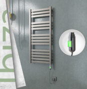 Radiva Ibiza Elektrikli Havlupan 500x1165 Satine P. (On/Off Düğmeli) 300 W - 1IBI05001165P1SE1030 - Elektrikli Havlupan