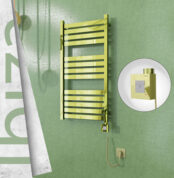 Radiva Ibiza Elektrikli Havlupan 500x960 Altın Ktx1 300 Watt Spiral Kablolu - 1IBI05000960K2PEB030-K - Elektrikli Havlupan
