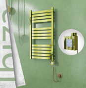 Radiva Ibiza Elektrikli Havlupan 500x960 Altın Ktx4 300 Watt Spiral Kablolu