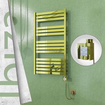 Radiva Ibiza Elektrikli Havlupan 600x1165 Altın Ktx4 600 Watt Spiral Kablolu - 1IBI06001165K2PEC060-K - Elektrikli Havlupan