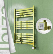 Radiva Ibiza Elektrikli Havlupan 600x960 Altın Ktx3 300 W - 1IBI06000960K2PE7030 - Elektrikli Havlupan