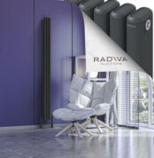 Radiva Kotto Alüminyum Radyatör 1800x131 Koyu Antrasit - 2KOT18000131B6TS - Alüminyum Radyatör