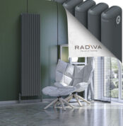 Radiva Kotto Alüminyum Radyatör 1800x446 Antrasit - 2KOT18000446B2TS - Alüminyum Radyatör