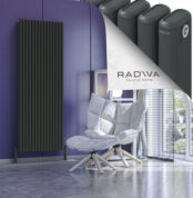 Radiva Kotto Alüminyum Radyatör 1800x671 Koyu Antrasit - 2KOT18000671B6TS - Alüminyum Radyatör