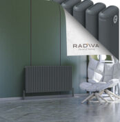 Radiva Kotto Alüminyum Radyatör 600x1211 Antrasit - 2KOT06001211B2TS - Alüminyum Radyatör