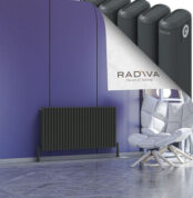 Radiva Kotto Alüminyum Radyatör 600x1211 Koyu Antrasit - 2KOT06001211B6TS - Alüminyum Radyatör