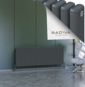 Radiva Kotto Alüminyum Radyatör 600x1796 Antrasit - 2KOT06001796B2TS - Alüminyum Radyatör