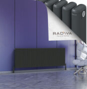 Radiva Kotto Alüminyum Radyatör 600x1841 Koyu Antrasit - 2KOT06001841B6TS - Alüminyum Radyatör