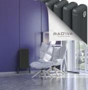 Radiva Kotto Alüminyum Radyatör 600x311 Koyu Antrasit - 2KOT06000311B6TS - Alüminyum Radyatör