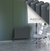 Radiva Kotto Alüminyum Radyatör 600x986 Antrasit - 2KOT06000986B2TS - Alüminyum Radyatör