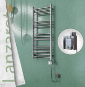 Radiva Lanzarote Elektrikli Havlupan 400x1000 Ayna Polisajli Ktx4 200 Watt Spiral Kablolu - 1LAN04001000P2PEC020-K - Elektrikli Havlupan