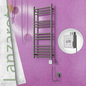 Radiva Lanzarote Elektrikli Havlupan 400x1000 Satine P. Ktx3 200 Watt Spiral Kablolu - 1LAN04001000P1SE7020-K - Elektrikli Havlupan