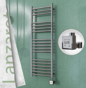 Radiva Lanzarote Elektrikli Havlupan 400x1200 Ayna P. Ktx3 300 Watt - 1LAN04001200P2PE7030 - Elektrikli Havlupan