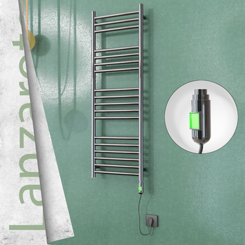 Radiva Lanzarote Elektrikli Havlupan 400x1200 Ayna P. (On/Off Düğmeli) 300 Watt - 1LAN04001200P2PE1030 - Elektrikli Havlupan