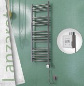 Radiva Lanzarote Elektrikli Havlupan 400x1200 Ayna Polisajli Ktx3 300 Watt Spiral Kablolu - 1LAN04001200P2PE7030-K - Elektrikli Havlupan