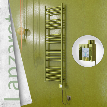 Radiva Lanzarote Elektrikli Havlupan 400x1500 Altın Ktx4 300 Watt Spiral Kablolu - 1LAN04001500K2PEC030-K - Elektrikli Havlupan