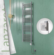Radiva Lanzarote Elektrikli Havlupan 400x1500 Ayna P. Ktx1 300 Watt Spiral Kablolu - 1LAN04001500P2PEB030-K - Elektrikli Havlupan