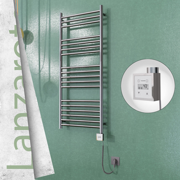 Radiva Lanzarote Elektrikli Havlupan 500x1200 Ayna P. Ktx3 300 Watt Spiral Kablolu - 1LAN05001200P2PE7030-K - Elektrikli Havlupan