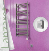 Radiva Lanzarote Elektrikli Havlupan 500x1200 Satine P. Ktx1 300 Watt Spiral Kablolu - 1LAN05001200P1SEB030-K - Elektrikli Havlupan