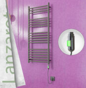 Radiva Lanzarote Elektrikli Havlupan 500x1200 Satine P. (On/Off Düğmeli) 300 W - 1LAN05001200P1SE1030 - Elektrikli Havlupan