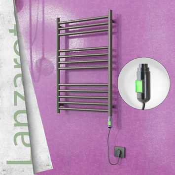 Radiva Lanzarote Elektrikli Havlupan 500x800 Satine P. (On/Off Düğmeli) 200 W - 1LAN05000800P1SE1020 - Elektrikli Havlupan