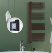 Radiva MALE Elektirikli Havlupan 600x1600 Bakır Eskitme (KTX4 Termostat) 600W Spiral Kablolu - 1MAL06001600K3PEC060-K - Elektrikli Havlupan