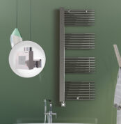 Radiva MALE Elektirikli Havlupan 600x1600 Krom (KTX1 Termostat) 600W Spiral Kablolu - 1MAL06001600K1PEB060-K - Elektrikli Havlupan