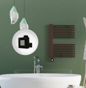 Radiva MALE Elektirikli Havlupan 600x800  Bakır Eskitme (KTX1 Termostat) 300W Spiral Kablolu