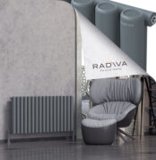 Radiva Mati Alüminyum Radyatör 600x1254 Antrasit