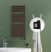 Radiva TAHITI Elektrikli Havlupan 500x950 Bakır Eskitme Parlak (KTX1 Termostat) 300W Spiral Kablolu