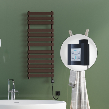 Radiva TAHITI Elektrikli Havlupan 500x950 Bakır Eskitme Parlak (KTX4 Termostat) 300W Spiral Kablolu - 1TAH05000950K3PEC030-K - Elektrikli Havlupan