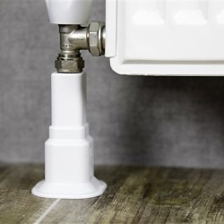 Radiva Tekli Kare Radyatör Boru Gizleme Kılıfı Kilitli Beyaz - 6BGRPKT050160B1P - Havlupan ve Radyatör Aksesuarları