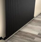 Radiva Tip 10V Dekoratif Radyatör 600x1772 Mat Siyah - 210V06001772B3MS - İthal Dekoratif Radyatör