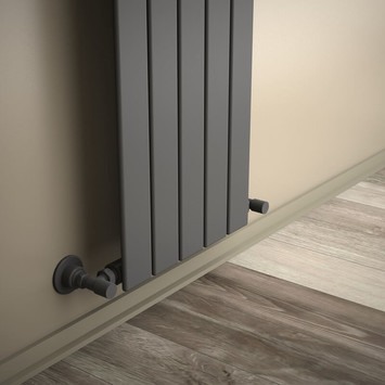 Radiva Tip 10V Dekoratif Radyatör 600x366 Antrasit - 210V06000366B2TS - İthal Dekoratif Radyatör