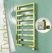 Radiva TYPHOON Elektrikli Paslanmaz Çelik Havlupan 500x1580 Altın (KTX3 Termostat) 600W